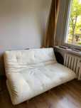 Sofa rozkładana Futon Pascall 140 x 200 cm rama materac