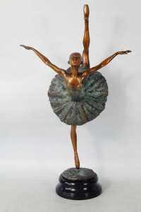 Duża piękna figura z brązu rzeźba BALATNICA tancerka