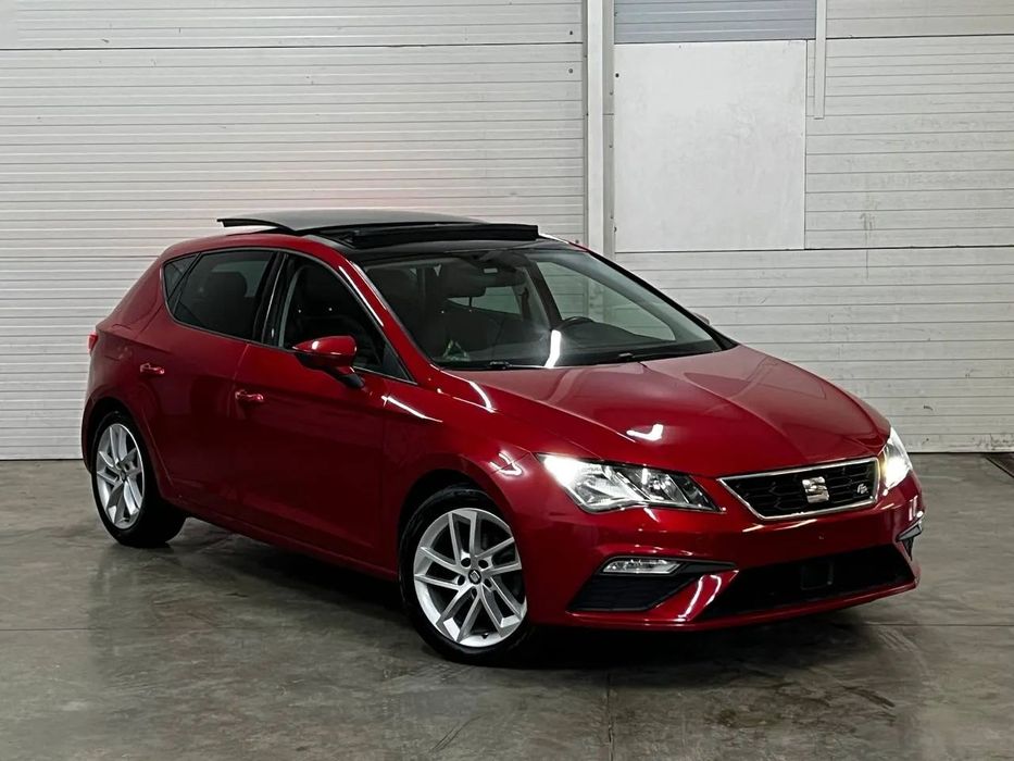 Seat Leon 2.0 TDI .DSG . Bezwypadkowy .Stan idealny FR-Plus-Paket Silber