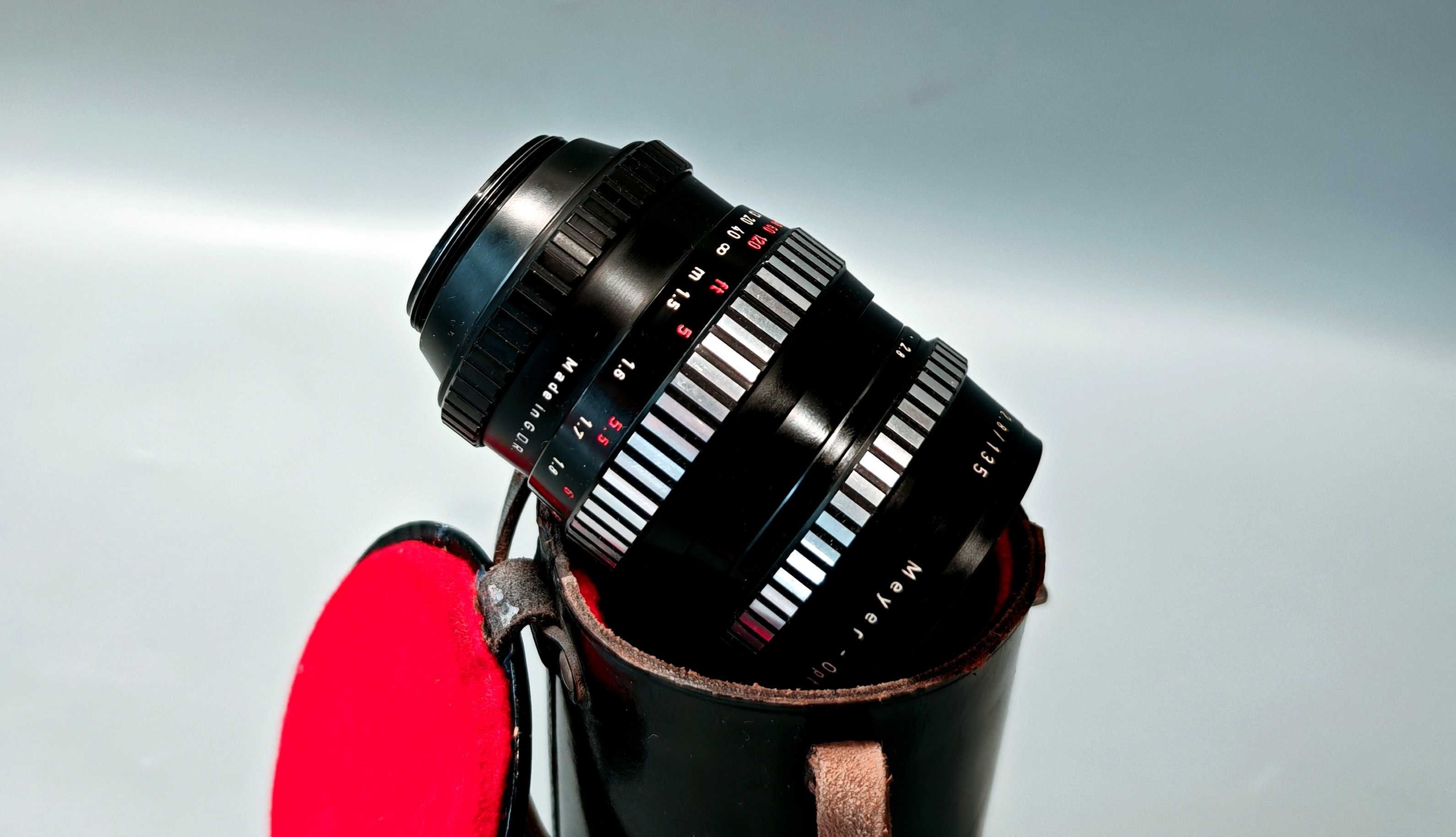 Obiektyw Meyer Optik Görlitz Oreston 135mm 2,8 gwint M42 GERMANY Zebra