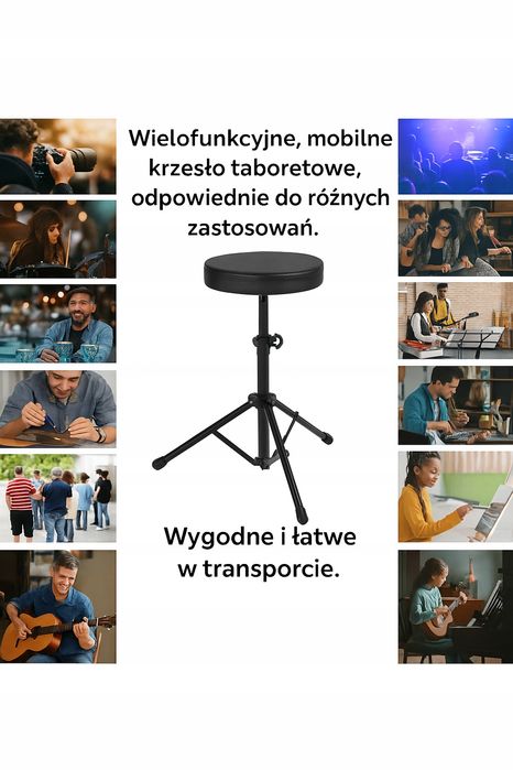 Stołek perkusyjny McGrey KD-10 lekki składany