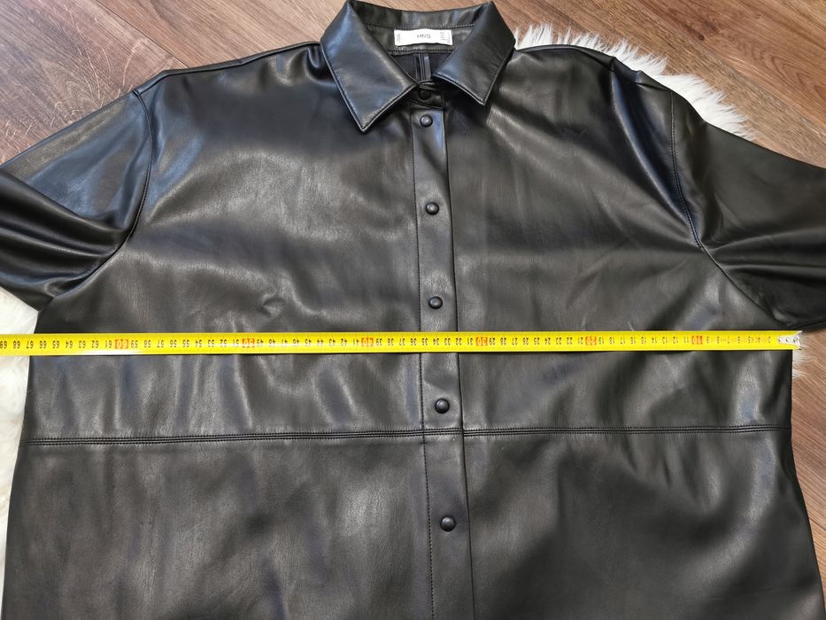 Kurtka koszulowa eko skóra koszula bluzka bluzeczka z długim rękawem L