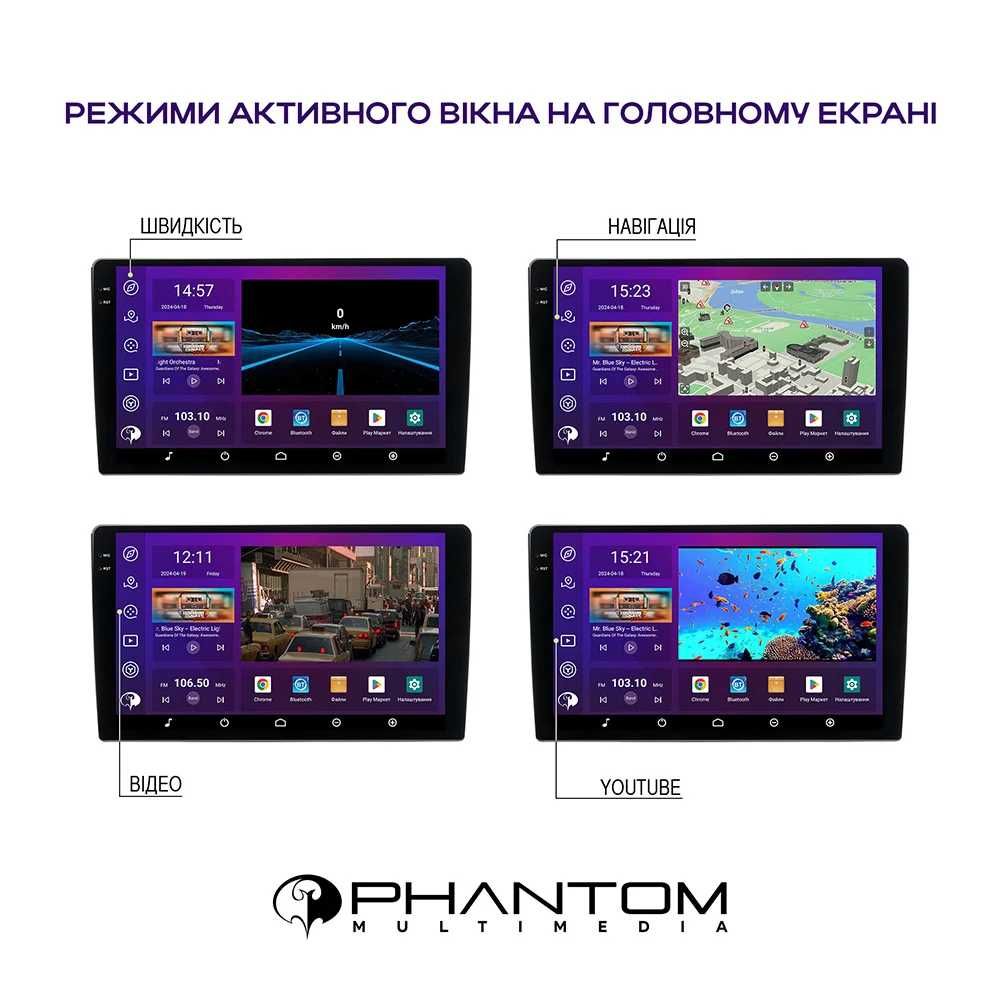 Магнітола Phantom DVA-2K10 Pro 4G 360° 4+64 Toyota RAV4 2013-2018