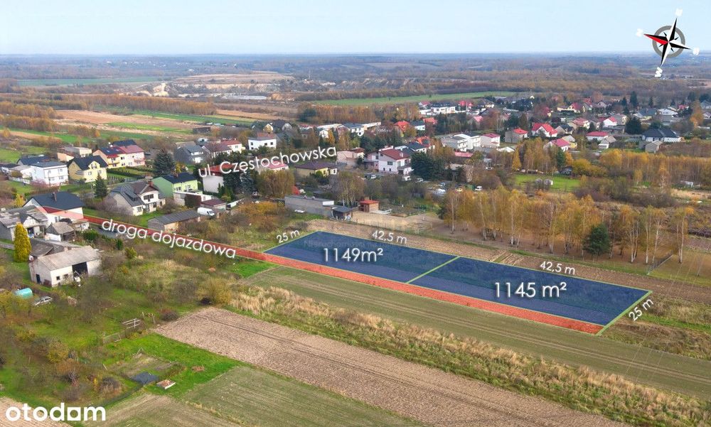 Działki budowlane na Jurze, Jaskrów Mstów