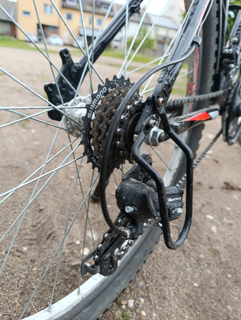 Rower mtb/dirt Kross czarno czerwony +dodatki