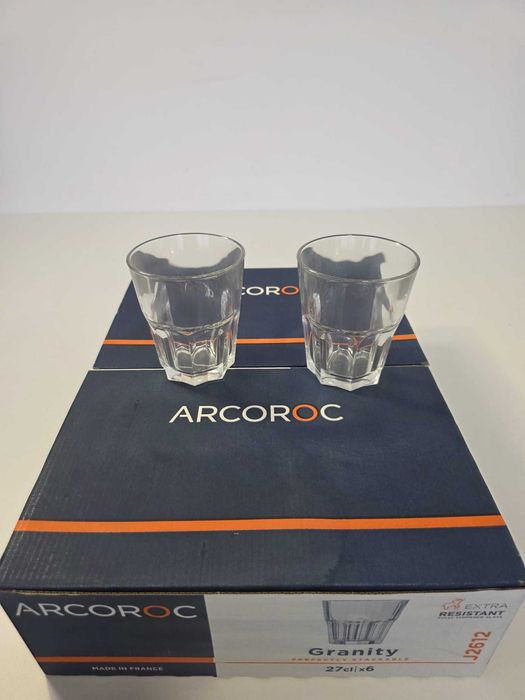 Copos Arcoroc Granity 27cl (2 Caixas Novas – 12 Copos no Total)
