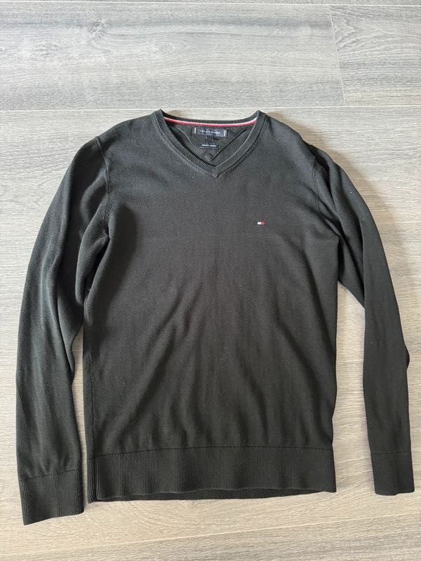 Sweter Tommy Hilfiger ciemnozielony [Męski rozmiar XS]