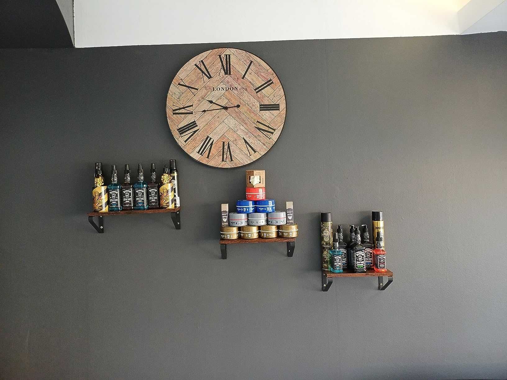 Kwietnik dekoracja ścienna loft 3 sztuki rustykalne zestaw