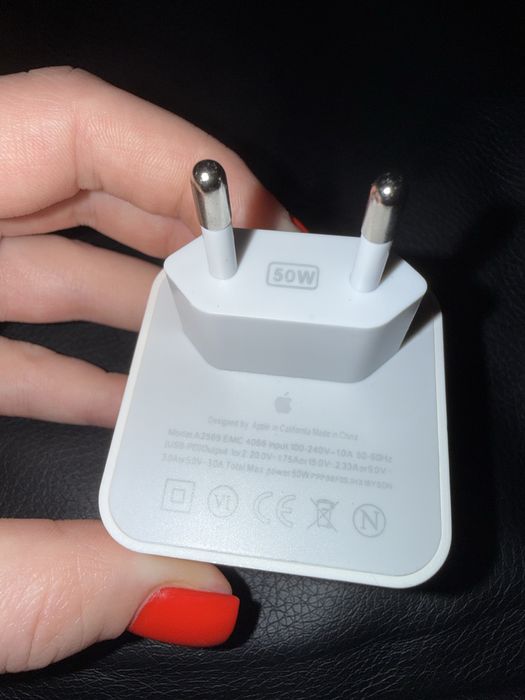 APPLE 50W iphone ipad mac Блочок блок адаптер питания зарядка