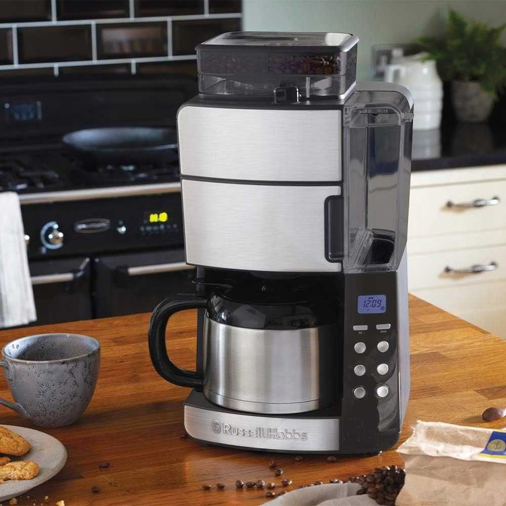 Ekspres do kawy PRZELEWOWY z młynkiem RUSSELL HOBBS K3