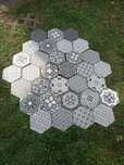 Płytki podłogowe heksagonalne Codicer Vintage Marengo Hexagonal 25 cm