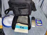 Minolta Dynax 7 xi Zoom AF 28-80 Lente 75-300 Hoya Bag Set Câmera Mala