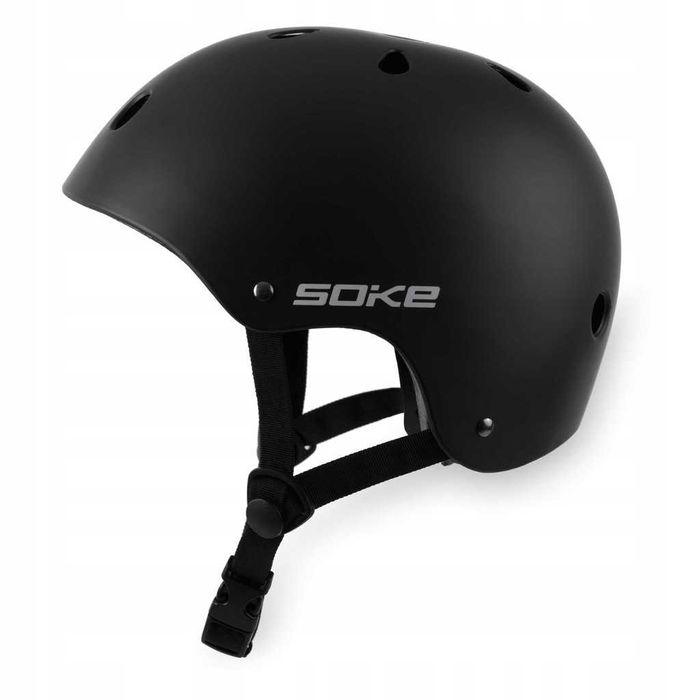Kask ochronny sportowy SOKE, czarny, rozmiar S