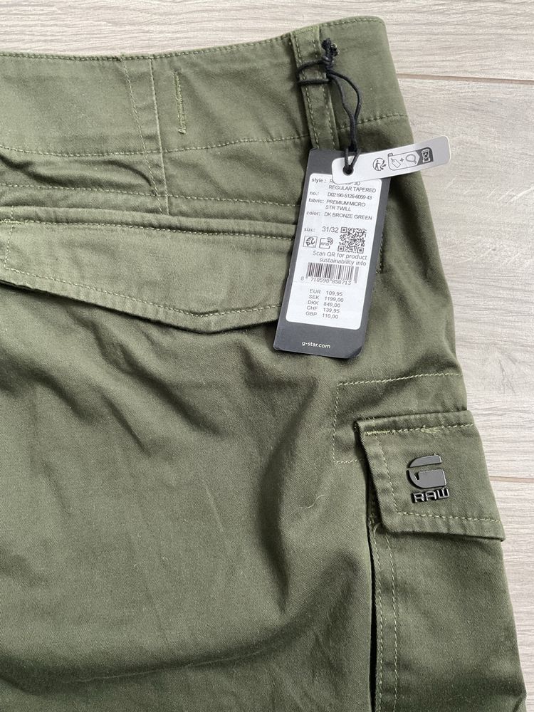 Spodnie G-Star Rovic Zip 3D Regular Tapered 31/32