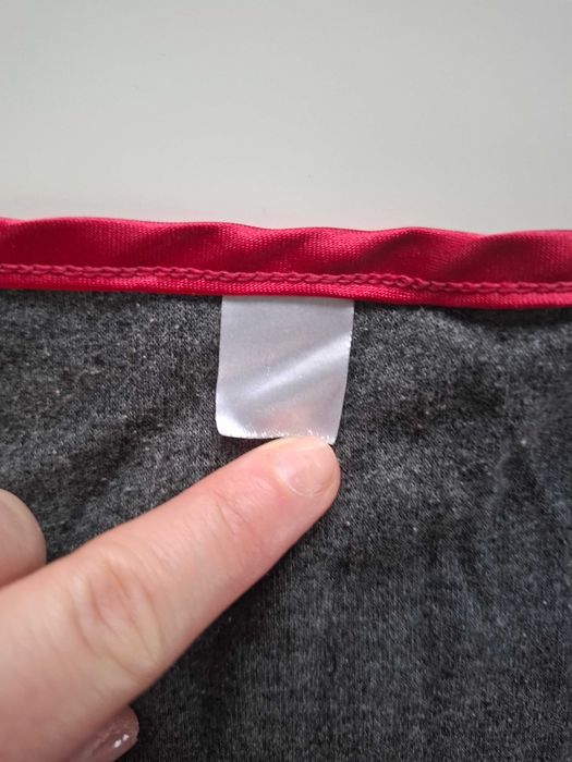 Damska góra piżamy Italian Fashion S/M bordowa kokarda długi rękaw