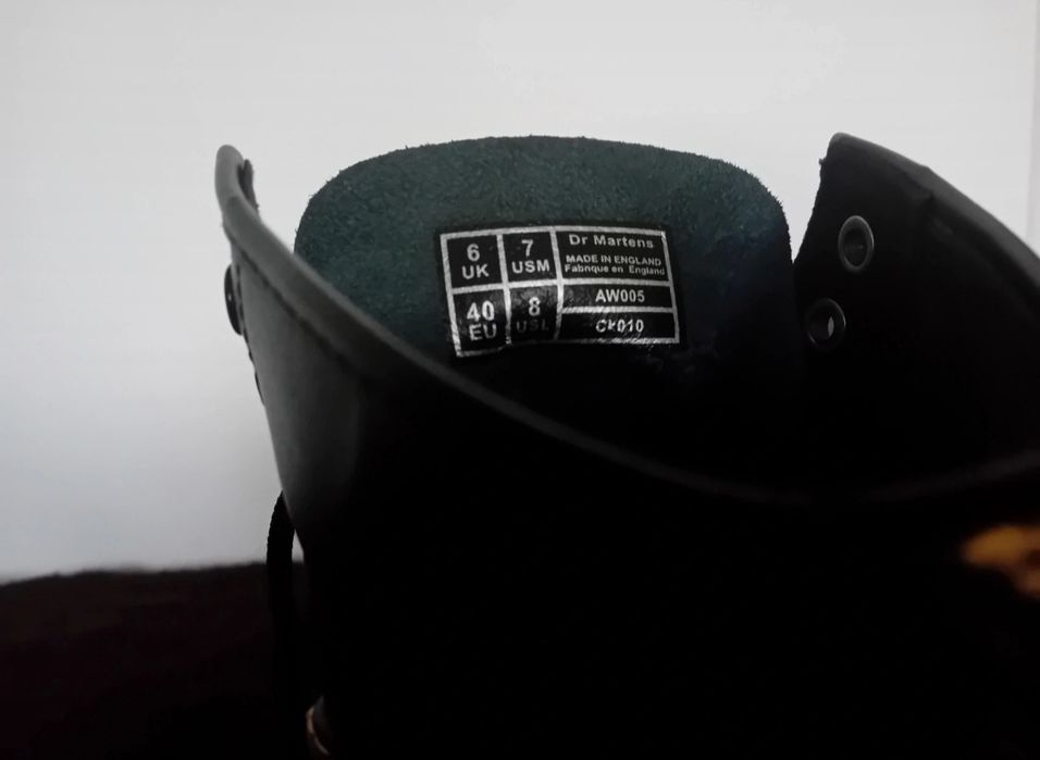 MARTENSY, rozmiar 40 z wklejoną wkładką.