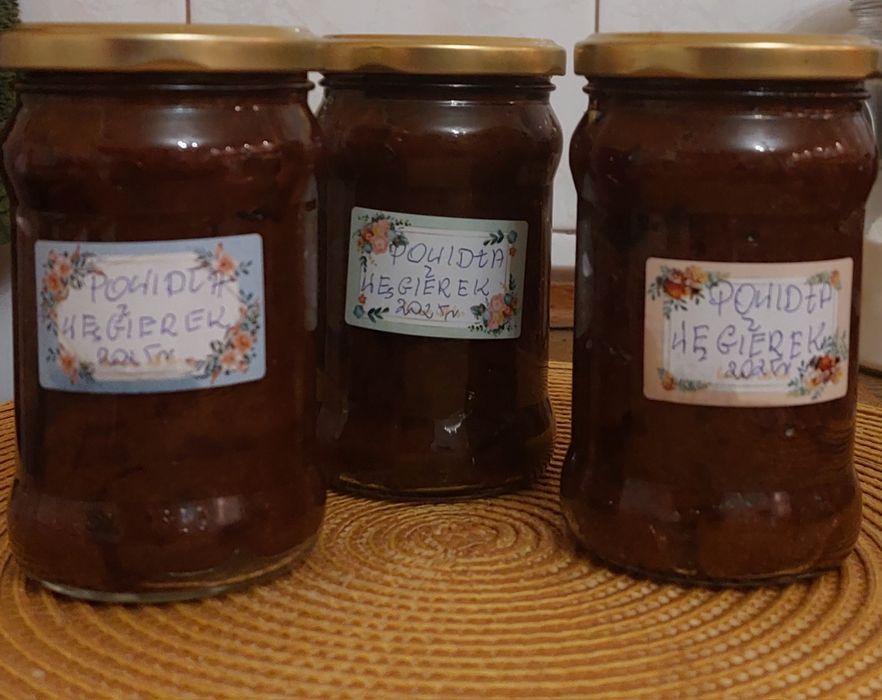 powidła z węgierek bez cukru 315ml, 5 słoików