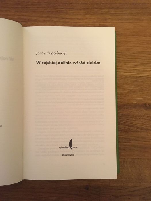książka "W rajskiej dolinie wśród zielska" J. Hugo-Bader