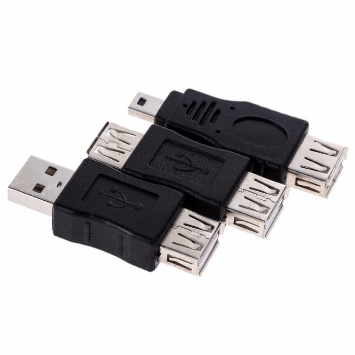 Adaptador, conversor, USB, micro, mini, M F