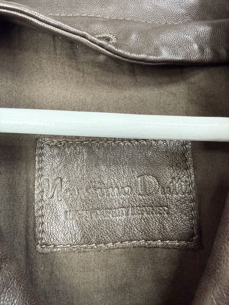 Чоловіча шкіряна куртка massimo dutti