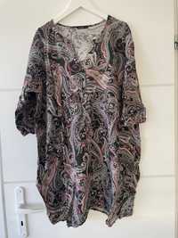Luźna sukienka paisley w stylu etno MEDICINE - r. S