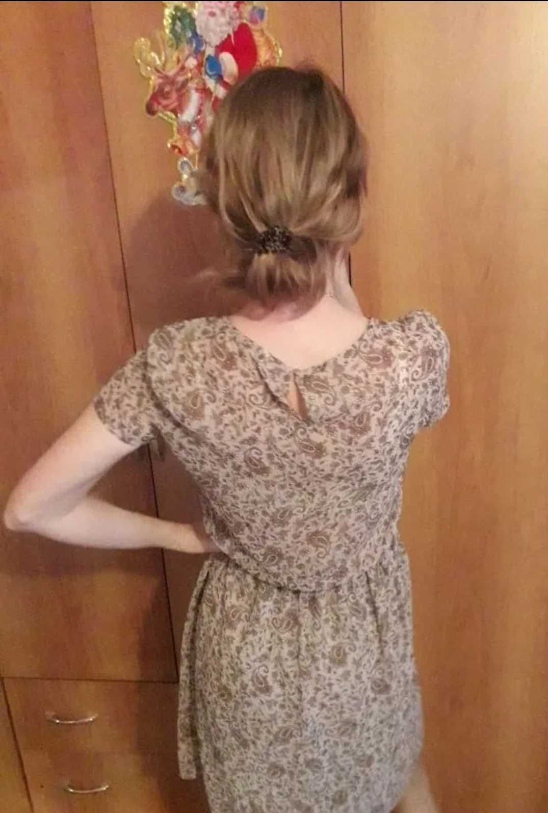 Легкое шифоновое платье