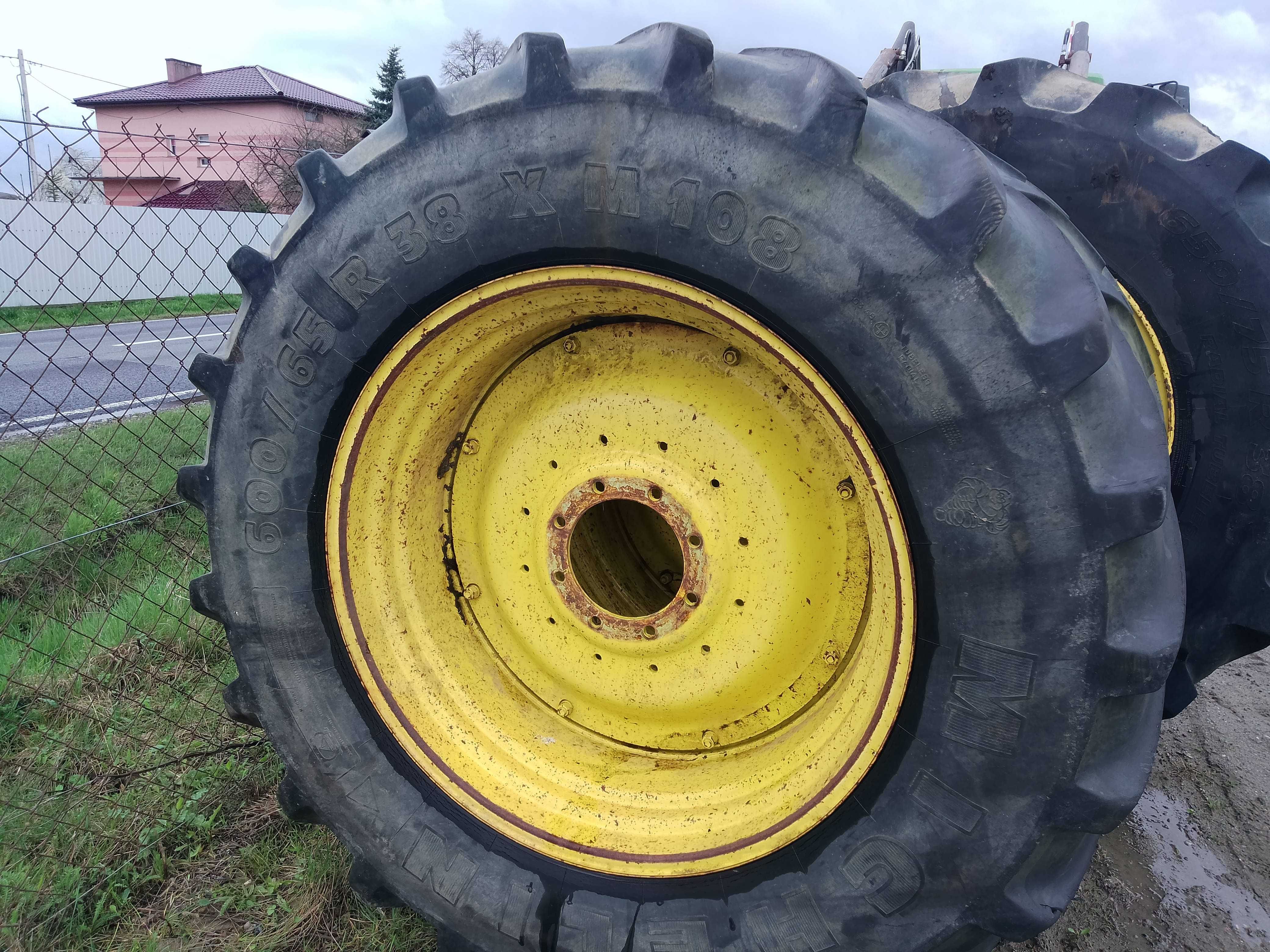 Koła felgi z oponami Michelin 600/65 John Deere R38