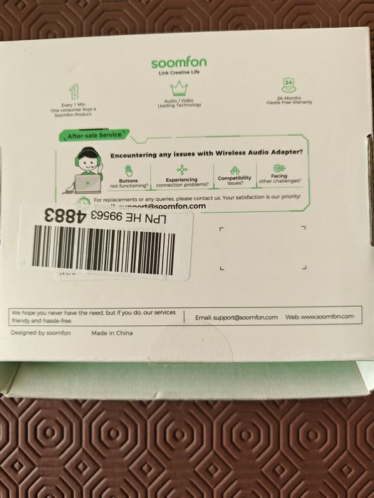 Adaptador audio de 3.5mm para bluetooth