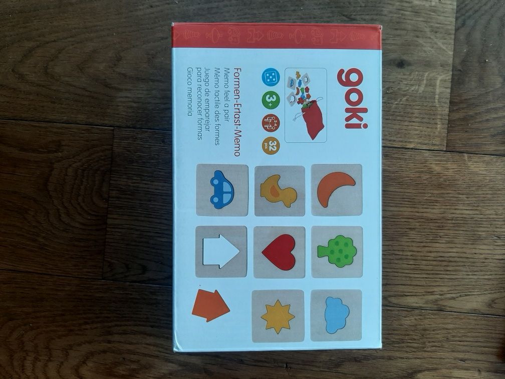 goki memo dotykowe drewniane motoryka touch memory game