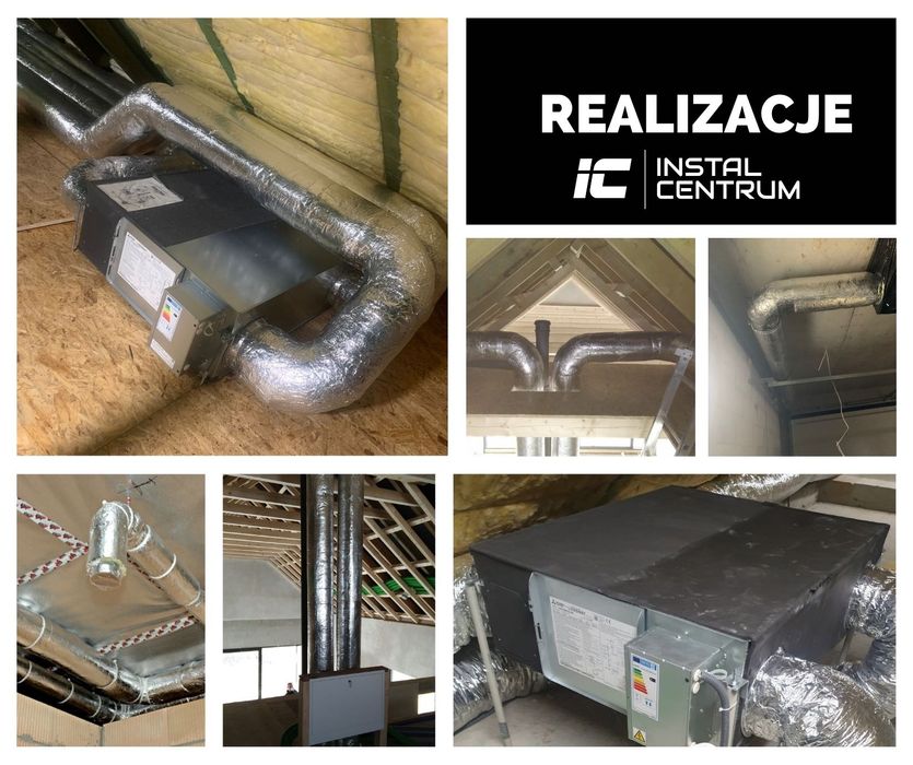 Wentylacja Mechaniczna, Rekuperacja do 180-200 m2 z montażem kompletna