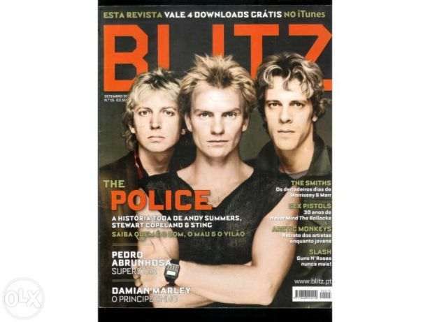 Revista Blitz nº 15 - capa The Police (portes incluídos)