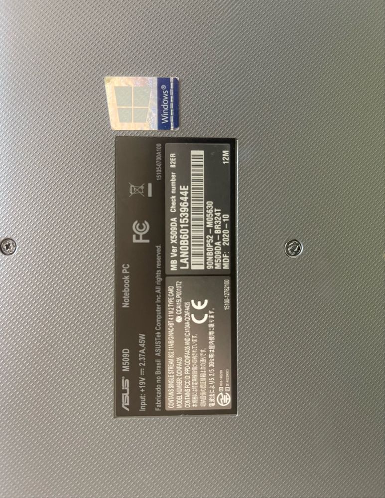 Notebook Asus Vivobook M509D Ryzen 5