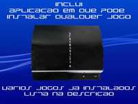 PS3 desbloqueada + comando com jogos