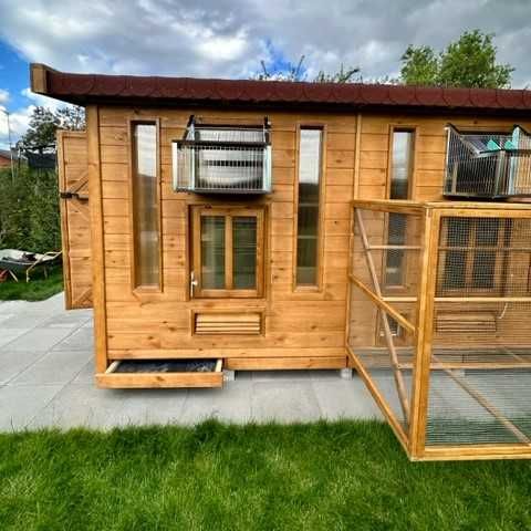 Gołębnik 5m x 2,5m woliera 3m x 1m