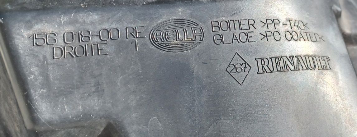 Farol dianteiro direito renault clio 2