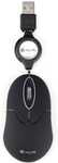 Myszka Optyczna z Wciąganym Kablem NGS NGS-MOUSE-0973 Czarny
