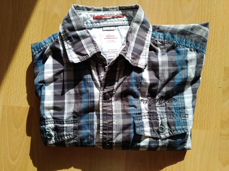 Koszula w kratę s.OLIVER REGULAR FIT rozmiar M / L