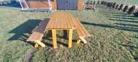 Drewniany stół + ławki