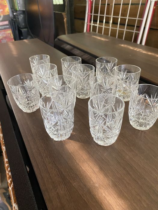 Kieliszki kryształowe do wódki