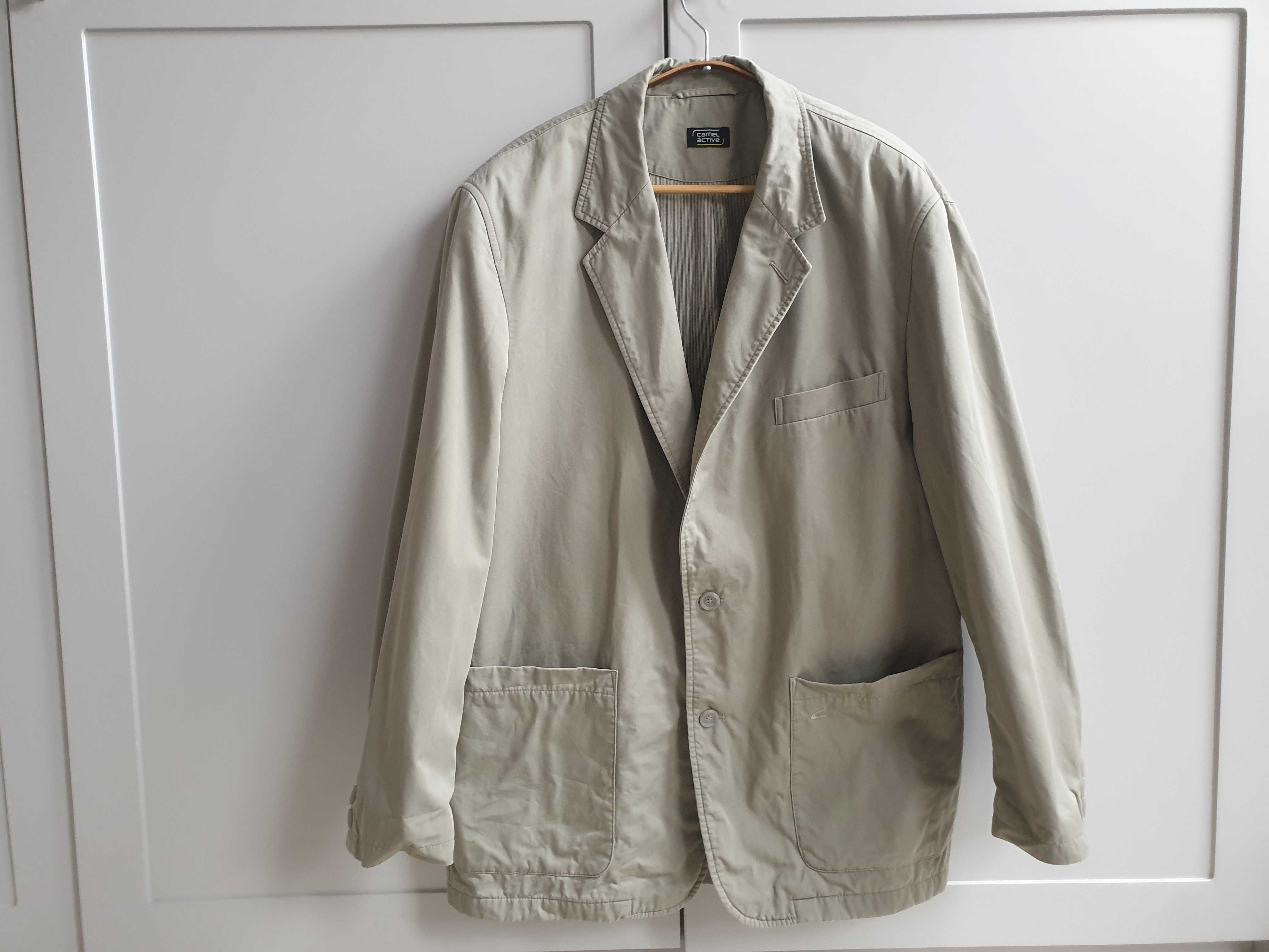 Marynarka męska khaki Camel Active bawełna L