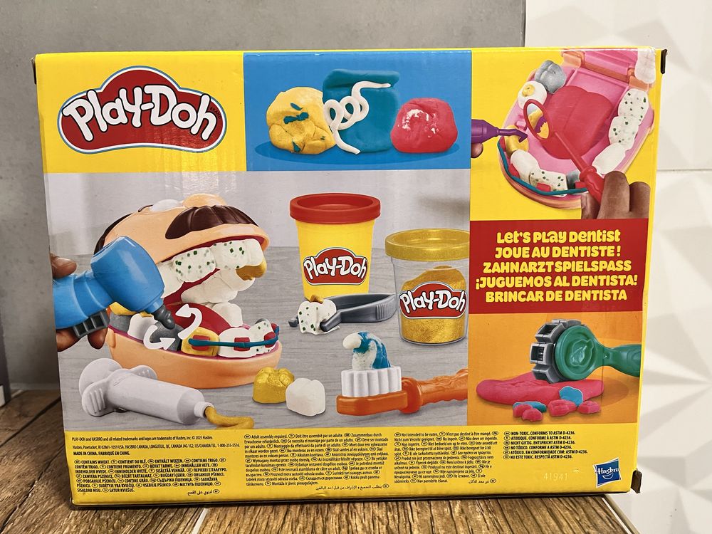 Ciastolina Play doh dentysta gabinet dentystyczny nowy duży zestaw