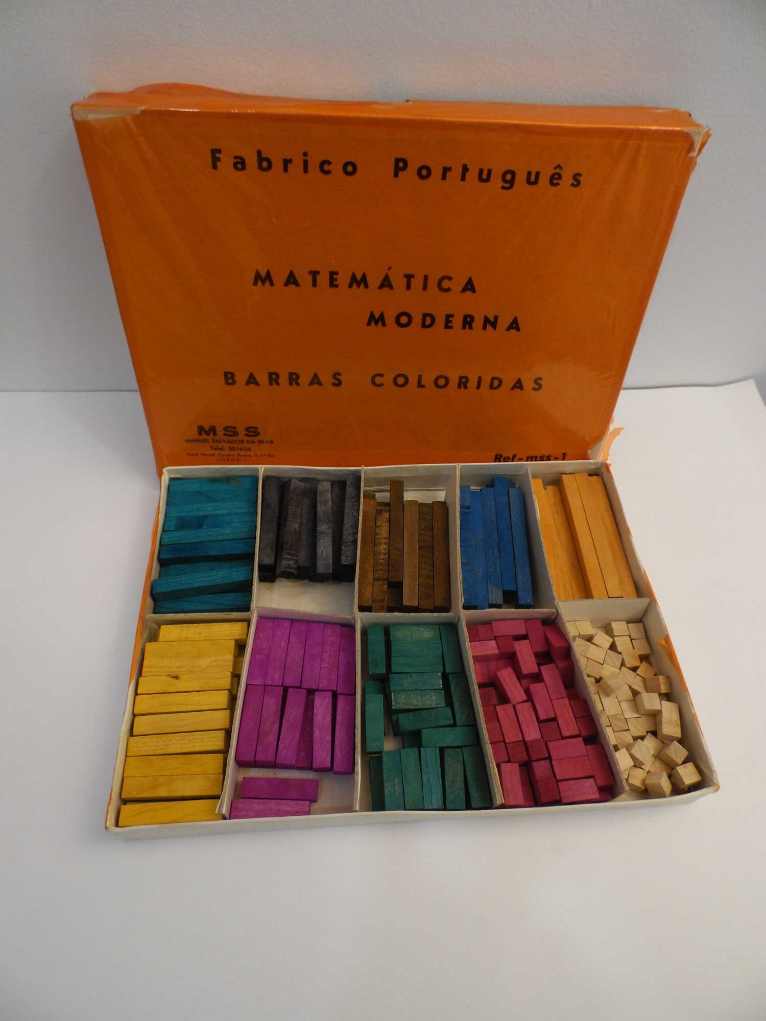 Antigo Jogo Educativo Matemática Moderna Barras Coloridas