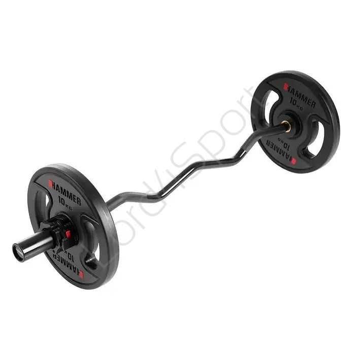 Gryf olimpijski łamany czarny HAMMER 120cm/50mm # Salon z ekspozycją