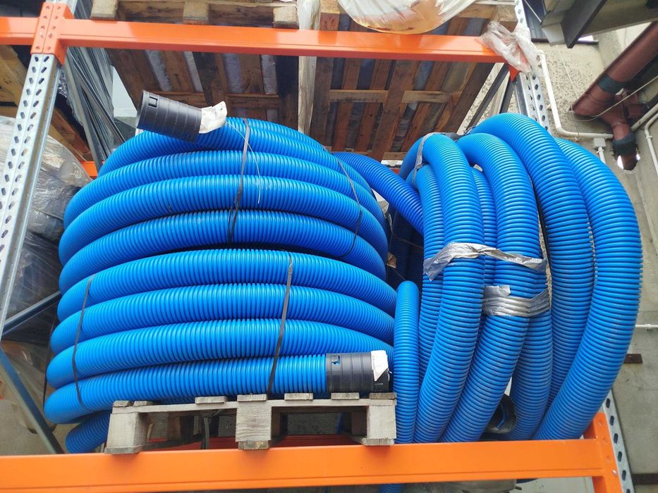 Rura karbowana 110/50 niebieska