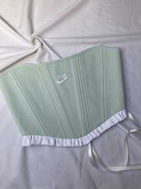 upcycled corset from polo Nike