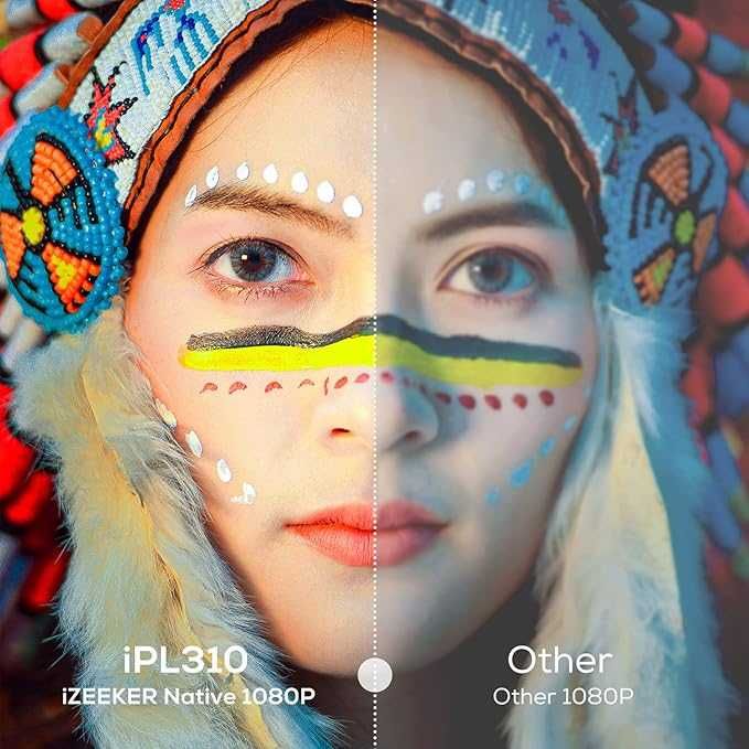 Projektor iZEEKER iPL310 Full HD 1080p WiFi BT 4K iOS Android, stojak