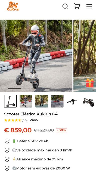 Trotinete eletrica kukirin G4