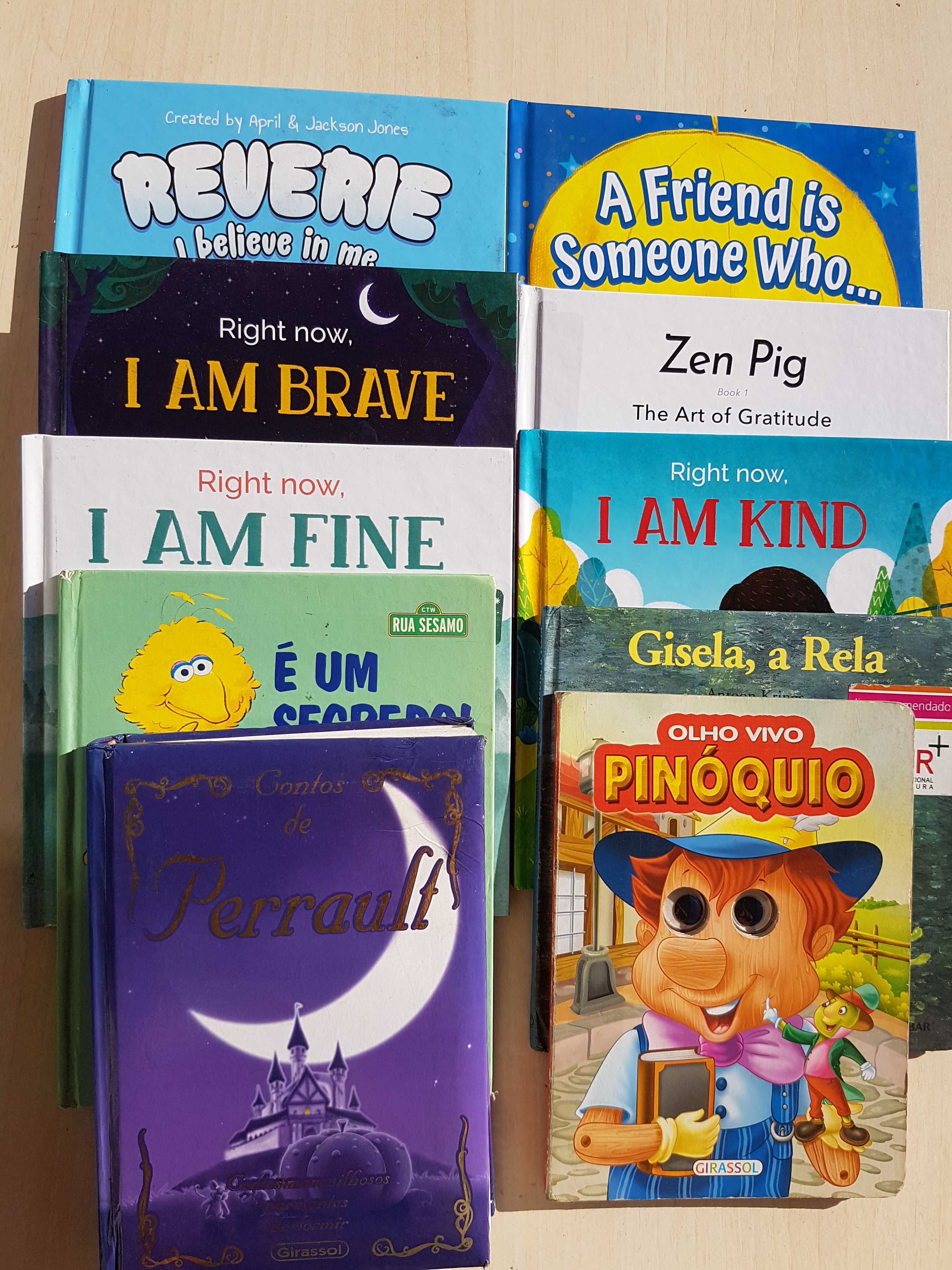 10 Livros de Histórias para crianças - alguns em inglês