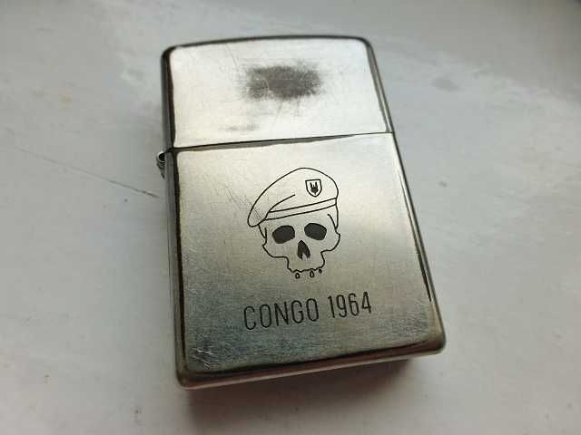Super Zippo Najemnika Kongo 1964 Mad Mike Hoare Weteran Replika
