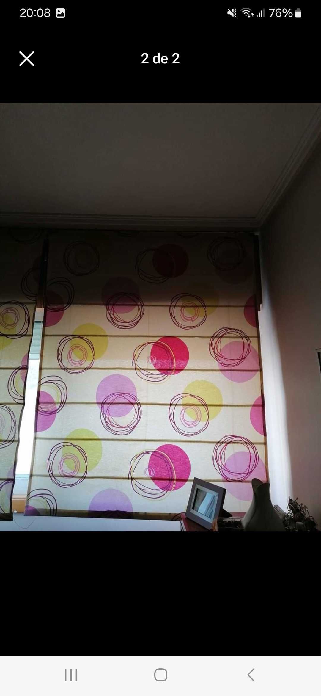 Estore quarto colorido